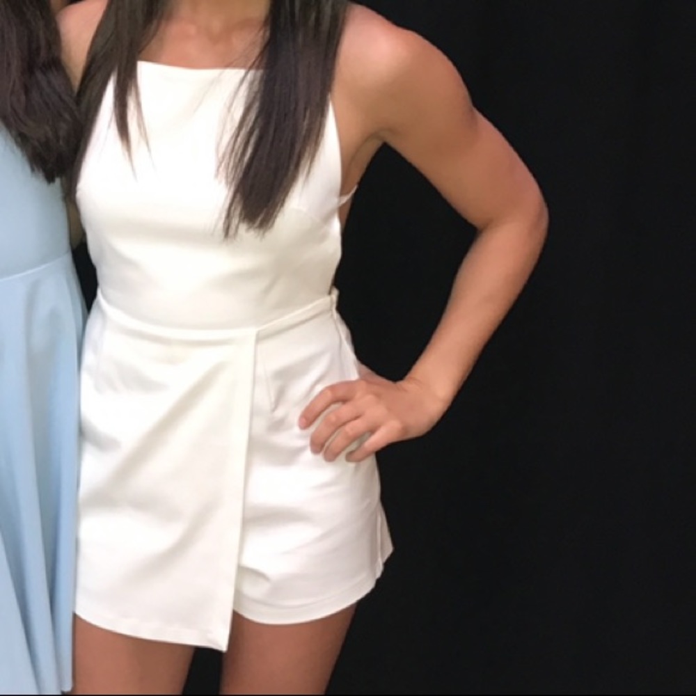 White skort Romper